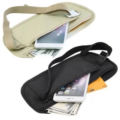 Unsichtbare Reise-Hüfttaschen, Hüfttasche für Reisepass, Geld, Gürteltasche, versteckte Sicherheitsbrieftasche, Freizeittasche für Männer und Frauen