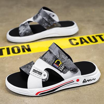 Mode Sandalen für Herren Hausschuhe Leder Casual Outdoor Strand Pantoletten 2025 Sommer Männerschuhe 2 Tragen Flip-Flops Walking Fischer