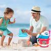 Multicolour Beach Toys Set Reusable Beach Bucket Shovel Water Toys For Children