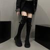[Ziyan] Two-wear Folded Thick-soled Boots for Children, New Thick-heeled Knee Knight Boots In Autumn and Winter 2025