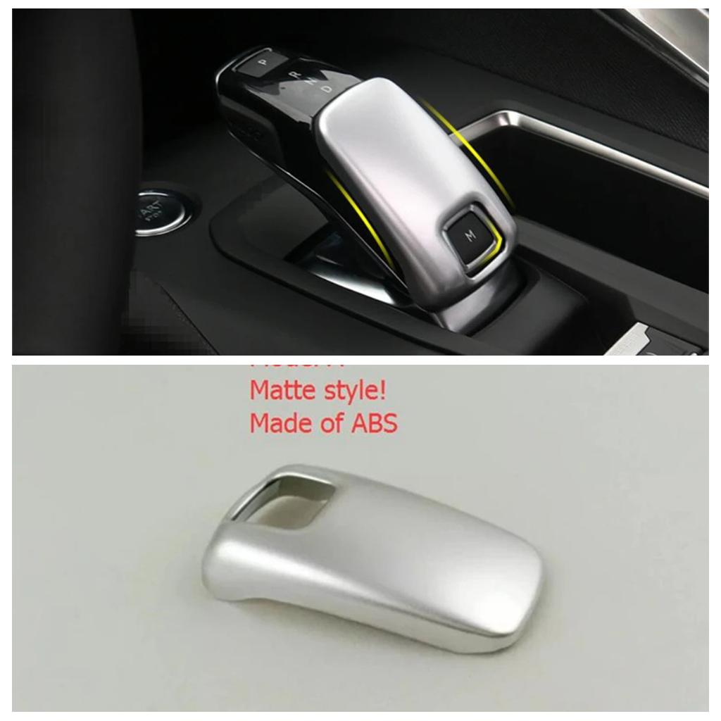 Car Shift Knob Handle Decoration Frame Cover Trim Fit For Peugeot 208  - 2025 Carbon Fiber Look/Matte Interior Accessories