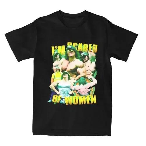 Sam Sulek scared of woman WoT shirt humor merch fashion tees short sleeve crewneck T-shirt cotton gift clothes