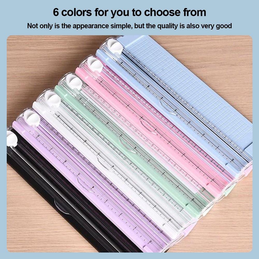 1Pcs Plastic Paper Slide Cutter  for Craft Paper Card Photo Laminated Paper Scrapbook
