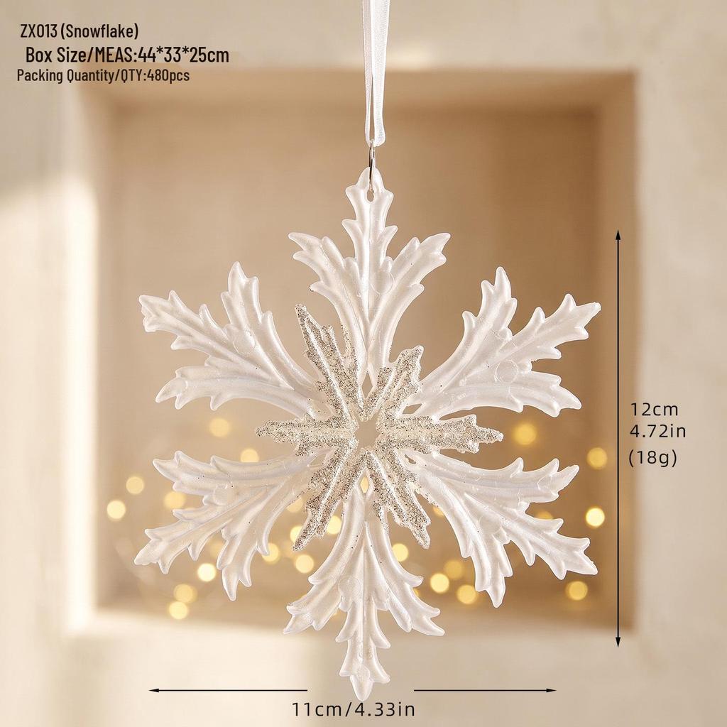 Glitter Christmas Ornaments: Angel, Star, Snowflake & Reindeer Decorations