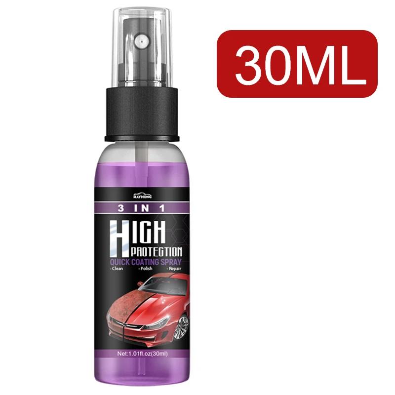 30ml/100ml Car Ceramic Coating Spray 3 In 1 Auto Nano Ceramic Coating Polishing Spraying Wax Car Paint Scratch Repair Remover