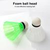 12Pcs Badminton Shuttlecocks Vibrant Color Reusable Lightweight Portable Training Badminton for Kids Entertainment