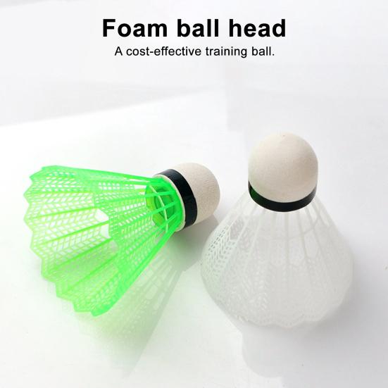12Pcs Badminton Shuttlecocks Vibrant Color Reusable Lightweight Portable Training Badminton for Kids Entertainment