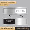 Dishwasher Magnet Sliding Sign Indicator for Clean and Dirty Status Dishwasher Door Attachment Durable and Easy To Use Sliding Design