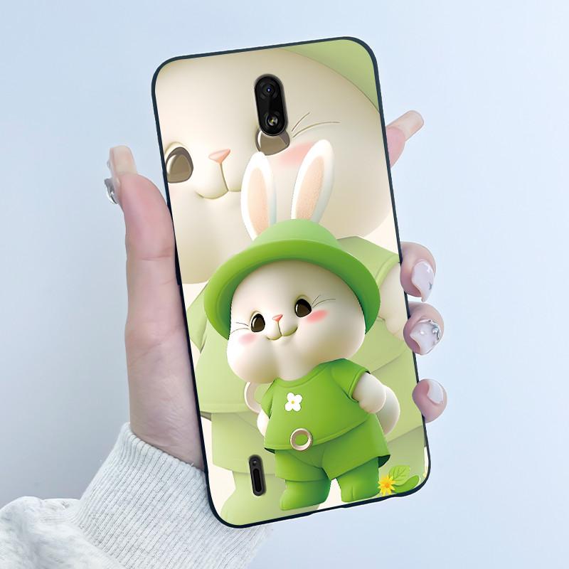 Cute Rabbit Love Heart Funny Phone Case For Nokia C1 Plus C2 Case Soft Silicone Back Cover For NokiaC1 C 1 Plus Fundas C 2 Coque