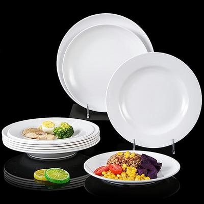 Multiple Sizes Main Dinner Plate Eco Friendly Imitation Porcelain Picnic Fruit Snack Dessert Plates Bone Dishes  Kitchen Dishes
