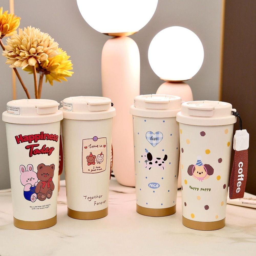 

Stainless Steel Insulated Tumblers Creative Water Cup Portable Thermos Bottle Camping style B