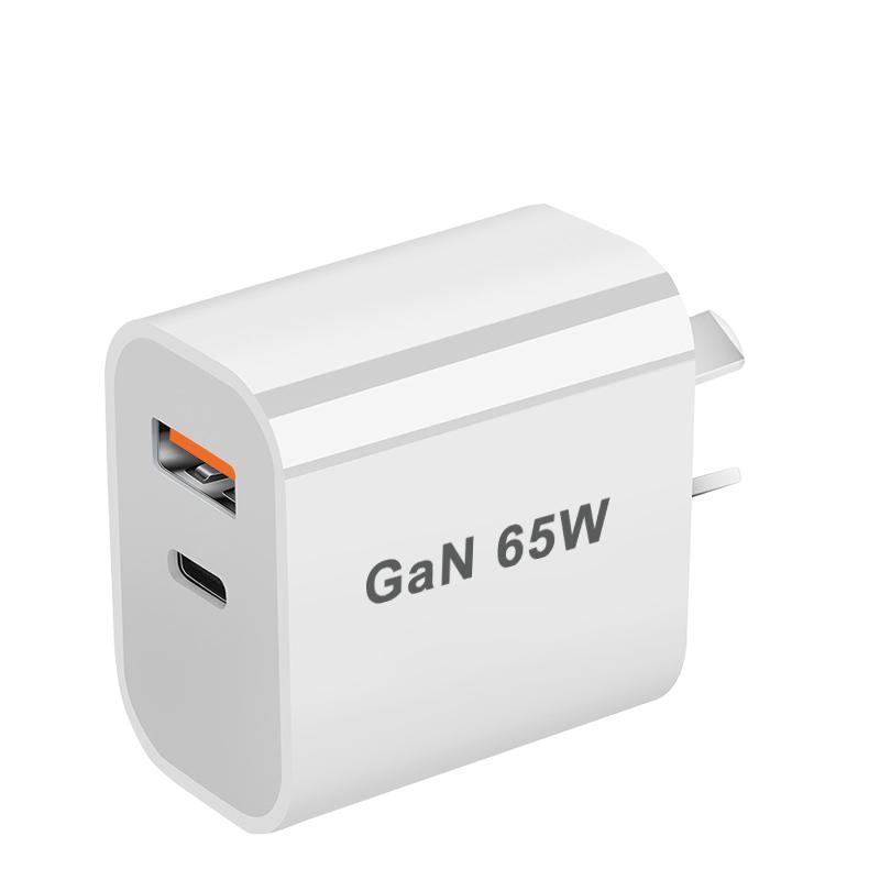 GaN Fast Charging 65W USB Type C Charger EU US UA UK PD 3.0 Quick Charge Wall For Phone Adapter For iPhone 15 Xiaomi Samsung