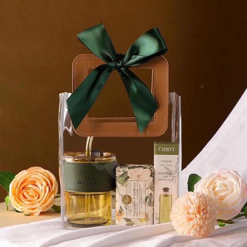 Bamboo-Joint Cup Business Gift Set Bamboo-Joint Cup + Hand Cream + Soap