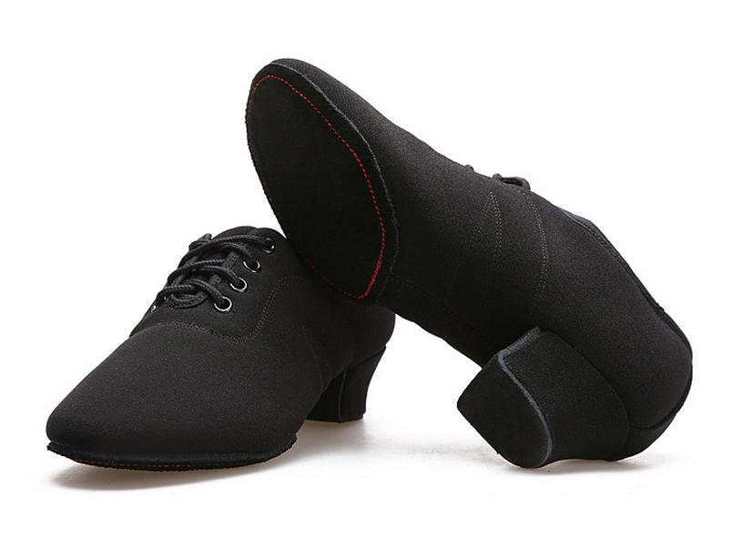 

Oxford Cloth Mid-Heel Dance Shoes for Women and Children - Soft-Sole Modern Latin and Outdoor Dance Shoes 37 чёрный