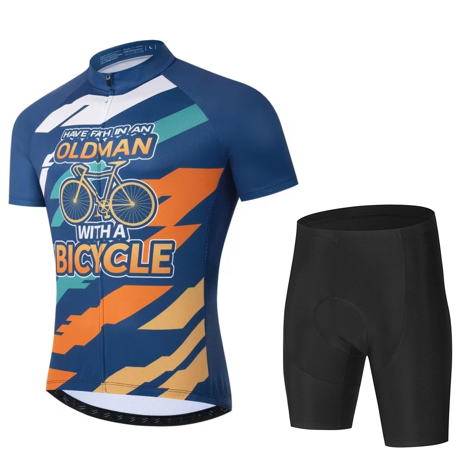 

Men s Summer Short-sleeved Road Bike Cycling Suit, Bicycle Cycling Shorts, Quick-drying Breathable Straps, Cycling Suit 2026. 3XL