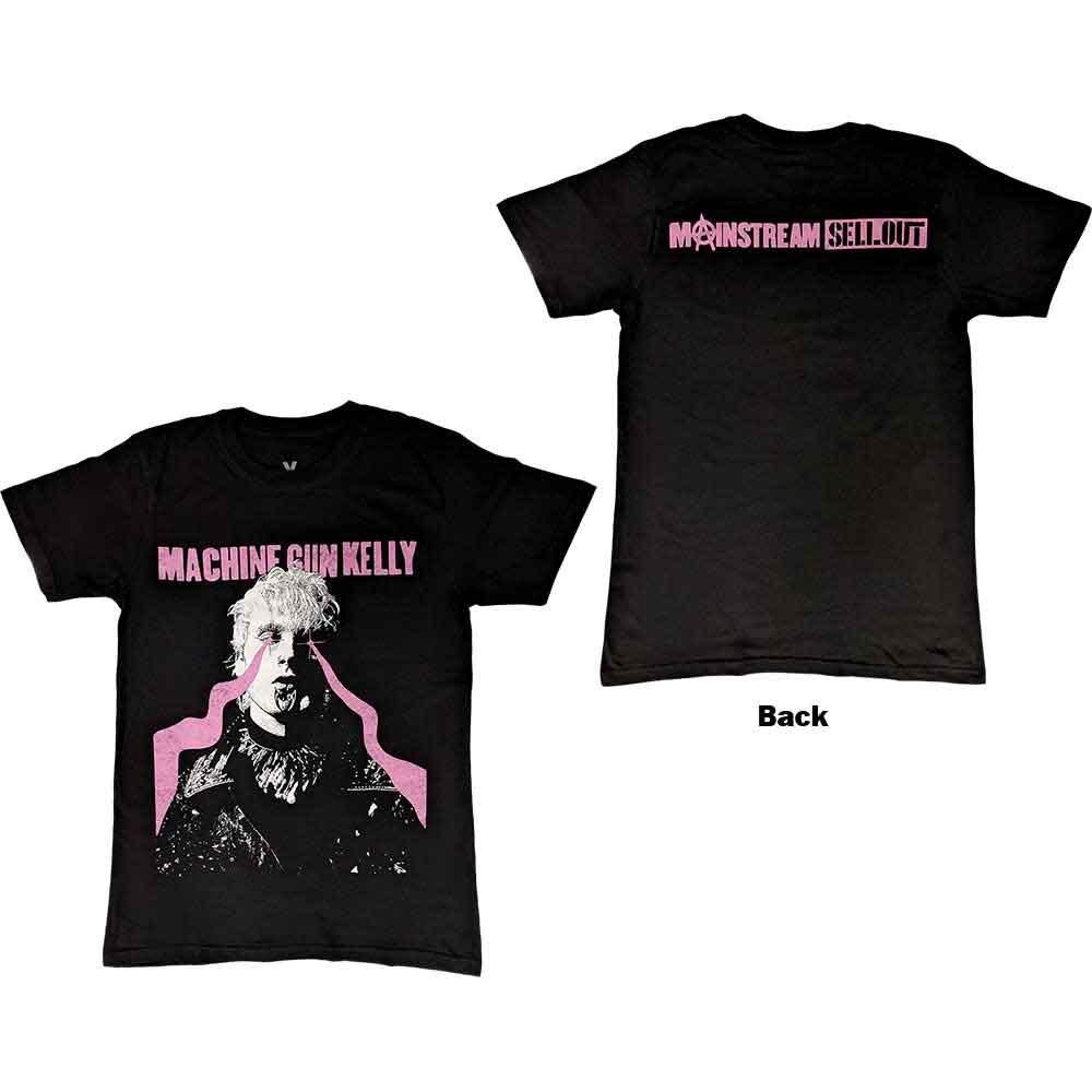 Machine Gun Kelly Unisex Tshirt Laser Eye (Back Print) (Xlarge) S