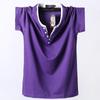 Men's 8XL Trendy V-Neck Short-Sleeve T-Shirt, Korean Style
