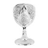 30ml Metal Wine Glass Carved Rose Embossed Goblet Ornament for Home Bar Travel Wedding Party