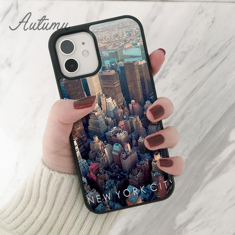 New York City Phone Case for iPhone 11 12 13 14 Pro Max Mini X XR XS SE 2020 5 6S 7 8 Plus Samsung Galaxy S21 S22 Cover Shell