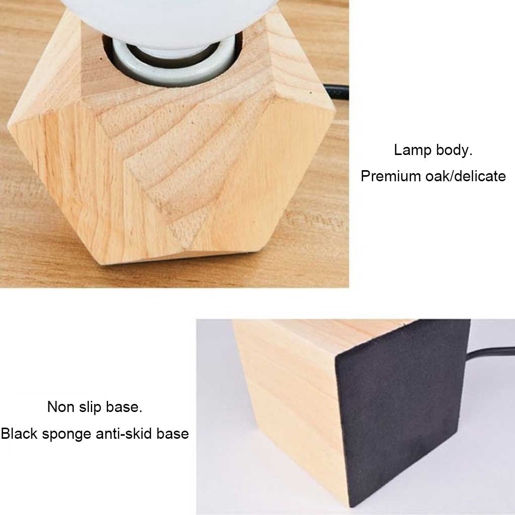 Wood Lamp Base Decoration Holder Home Bedroom Living Room Table Desk Bedside Night Light Stand Lighting Accessories
