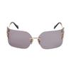 Miu Miu Logo Detail Square Sunglasses Women sunglasses Gold SMU54YS5AK06I