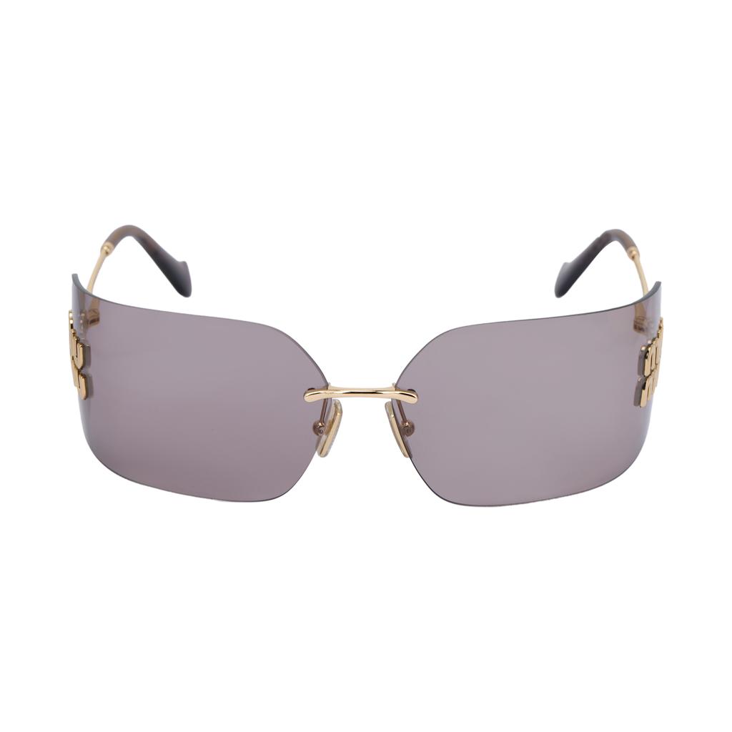 Miu Miu Logo Detail Square Sunglasses Women sunglasses Gold SMU54YS5AK06I