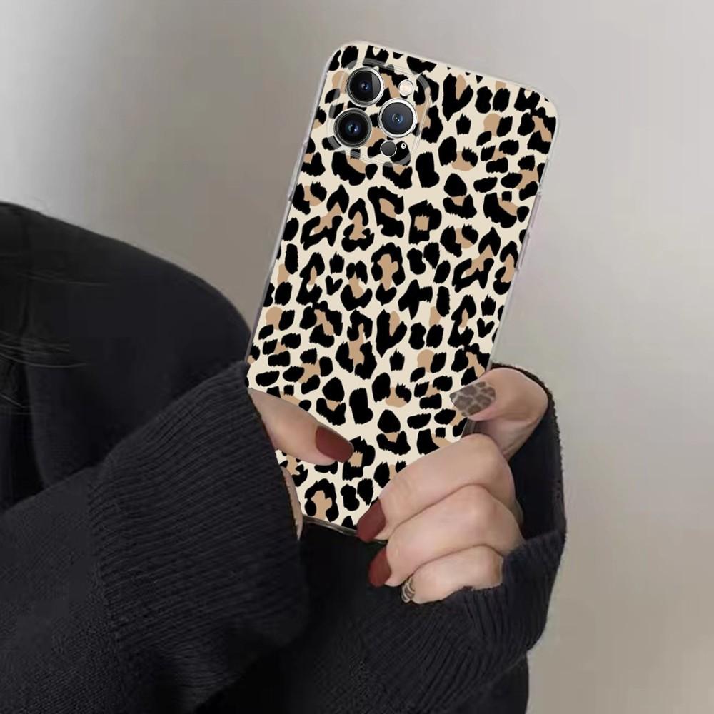 Leopardenmuster Handyhülle für iPhone 15 8 7 6 6S Plus X SE 2020 XR XS 14 11 12 13 Mini Pro Max Handyhülle