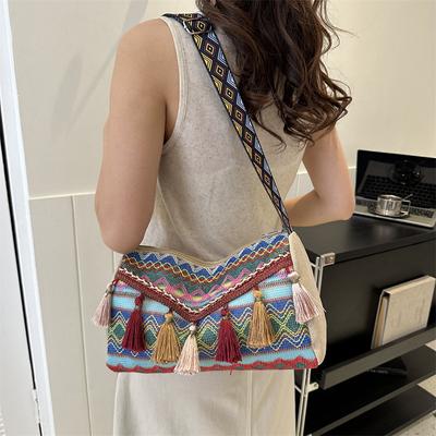 New Vintage Bohemian Fringe Shoulder Bag Women Tassel Boho Hippie Gypsy Fringed Women's Handbags Open Bag Purses and Handbags