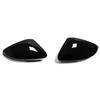 For Skoda Octavia Mk3 2014-2017 For VW T-ROC 2017- Glossy Black Rearview Side Mirror Cover Wing Caps Exterior Housing Trim