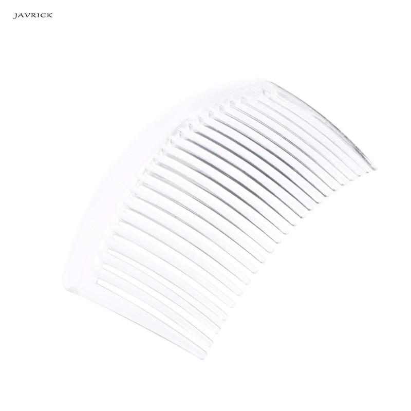 JAVRICK 5Pcs/Set Handmade Comb 23 Tooth Plastic Headwear Hair Accessories Women DIY Clip Hair Jewelry Material Accessories Goods