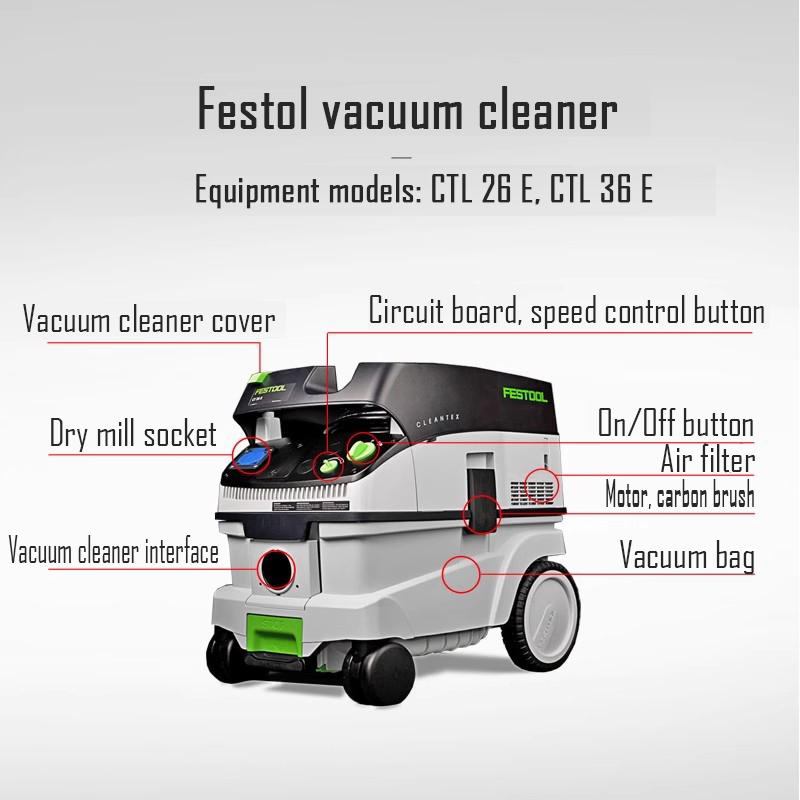 General Filter Element for FESTOOL Vacuum Cleaner Original Accessory CTL 26/36 E