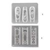 Multipurpose Nail Art Template Tool Rose Window Silicone Nail Art Mold Embossing Carving Templates for Nail Enthusiasts