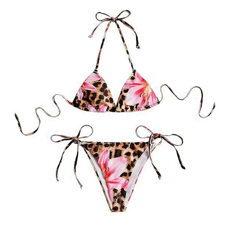 Women's Lace-up Swimsuit Bikini Swimsuit Set