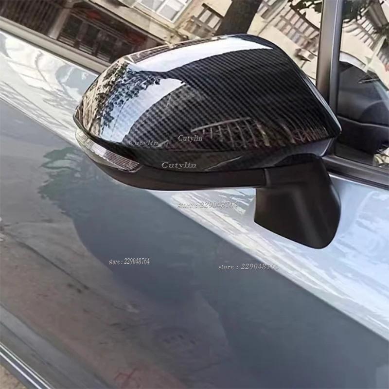 For Toyota Yaris Ativ/Vois 2024 ABS Chrome Side Mirror Wing Cover Car Exterior Door Rear View Mirror Cover Trim