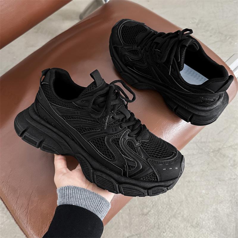 Fashion 2025 Summer New Men's Casual Sports Shoes Mesh Breathable Thick Soled Versatile Shoes Fashion Trend Comfortable Chunky sneakers