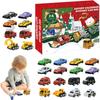 24 Stück Rückziehautos Spielzeug Set Weihnachts-Countdown Adventskalender Kinder Große Sammlungsset Weihnachtsfeier Mitgebsel