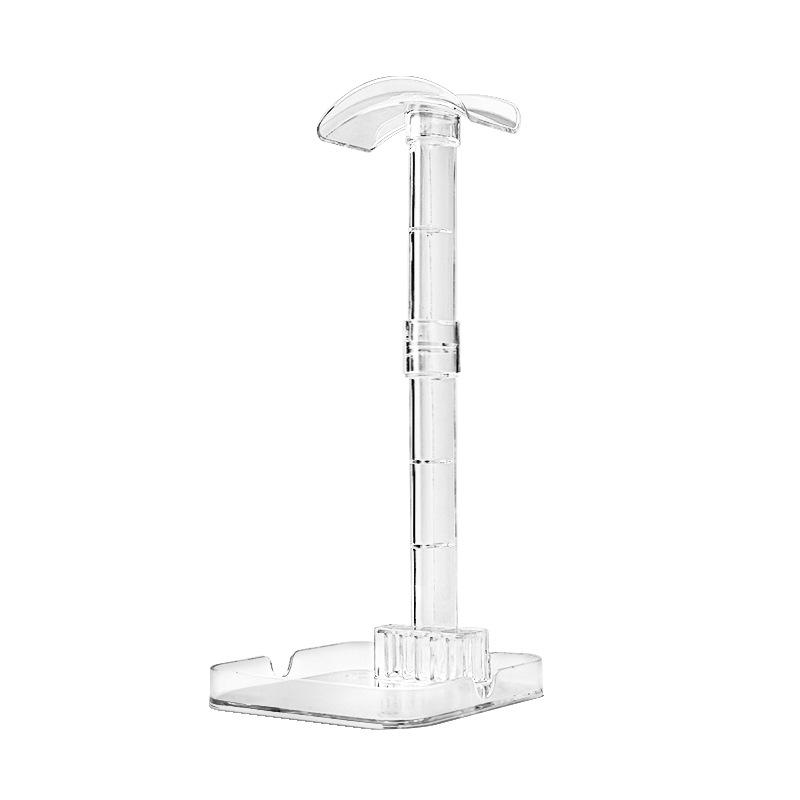 1Pc Headphone Stand With Base Universal Headphone Stand Hanger Transparent Headset Storage Rack Multi-Function Detachable Stand