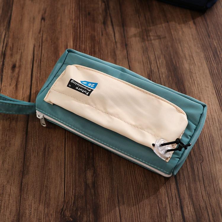 Waterproof Multi Layer Pencil Case Stationary Pen Storage Bag Pen Pencil Bag Large Capacity Cosmetic Travel Storage Bag School