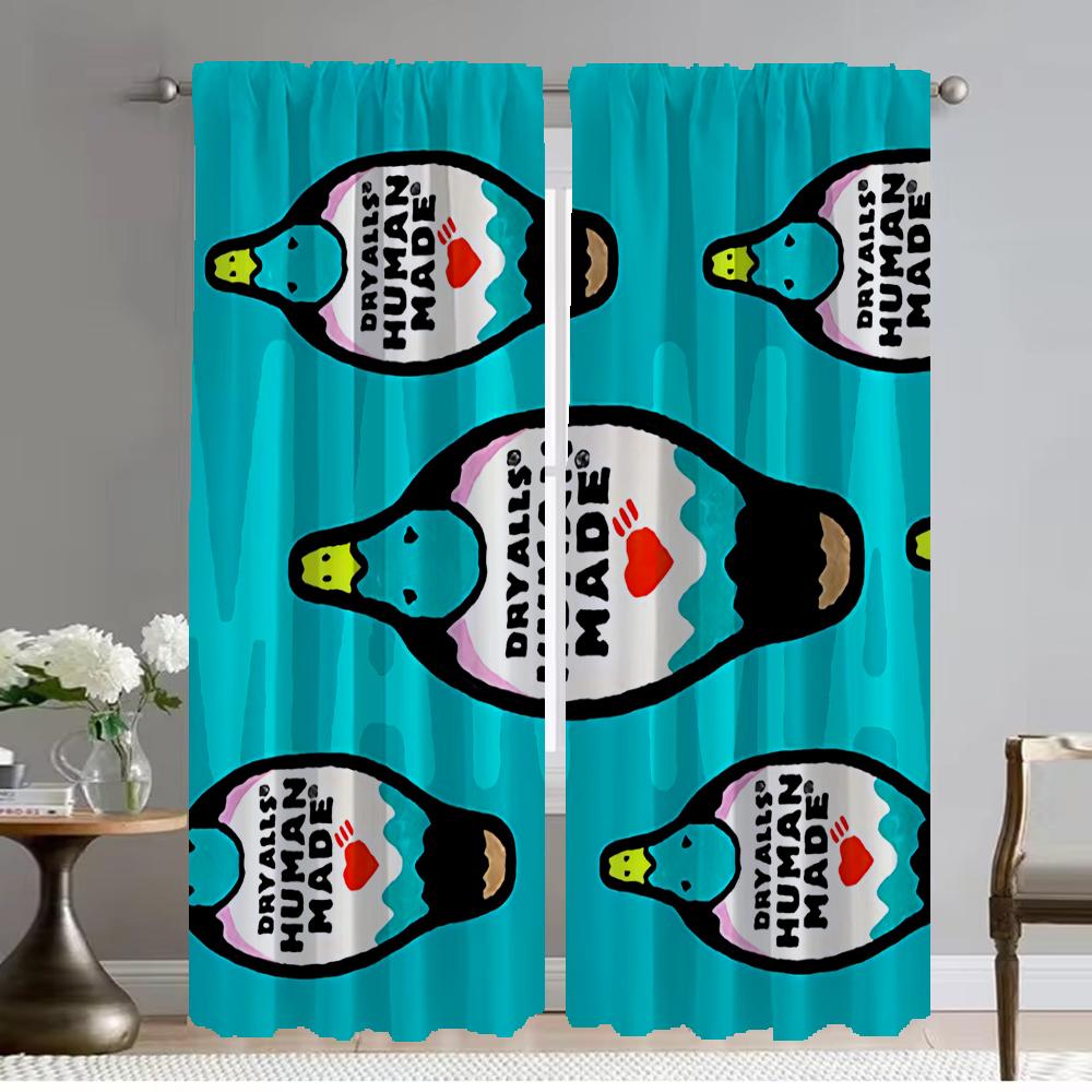 Human Made Heminredningsgardiner för Vardagsrum Mörkläggningsgardin Avskärmning Halloweendekoration Tyll för Sovrum Persienner Barn