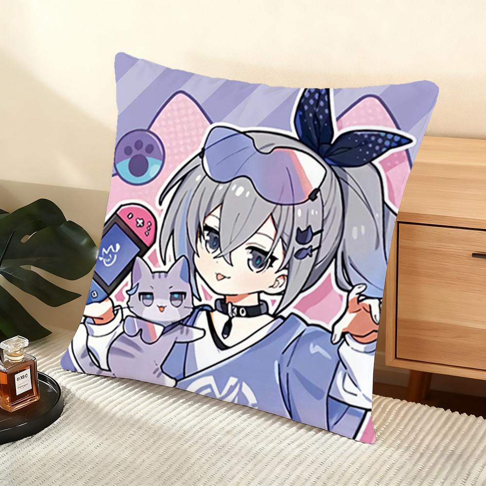 Chibi Cute Honkai Star Rail Cushion Cover Soft Short Plush Pillow Cover Smooth Cozy Texture Aesthetic Cushion Case Home Decor
