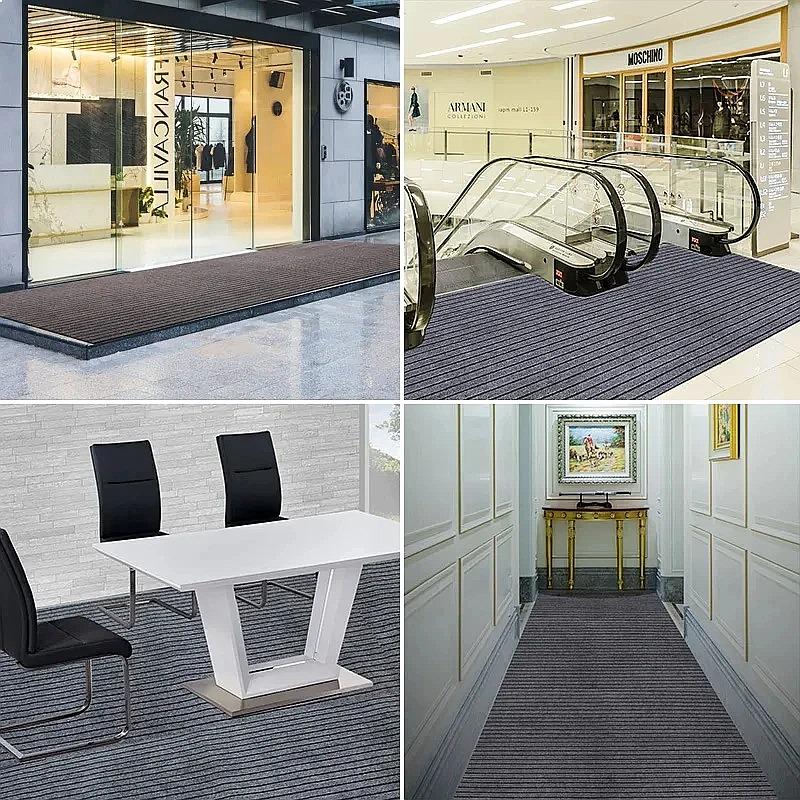 Long Thin Kitchen Mat Anti Slip Waterproof Oilproof Carpet Washable Kitchen Rugs Hallway Door Floor Mats Mall Entrance Doormat