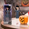 The Wednesday Addams Figure Doll Cute Cloth Puppet Toys Wednesday Addams Family Doll with Movable Joints Halloween Decor