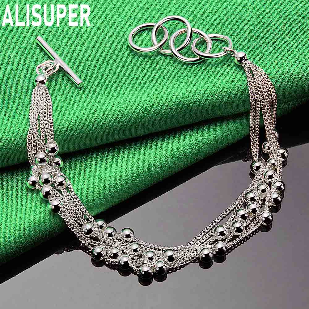 925 Sterling Silver Tassel Grape Bracelet Side Chain Exquisite Bracelet Gift Jewelry