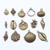 20pcs Shell Charms For Jewelry Making Vintage Antique Bronze Color Charm Conch Shell Pendant Findings Handmade Keyring Making