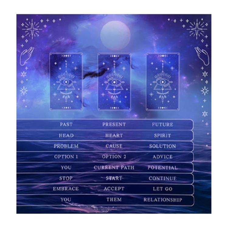 Square Divinations Cards Table Cloth Reading Card Astrologys Tablecloth Altars Cloth Witchcrafts Deck Cloth Enduring