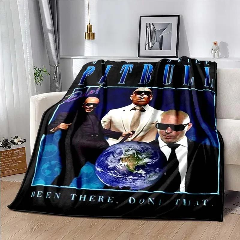 Decke Herr 305 Pitbull MR Worldwide Hippie Poster Gedrucktes Flanellkorn Handtuch Weicher Plüsch Sofa Bett Flauschige Decke