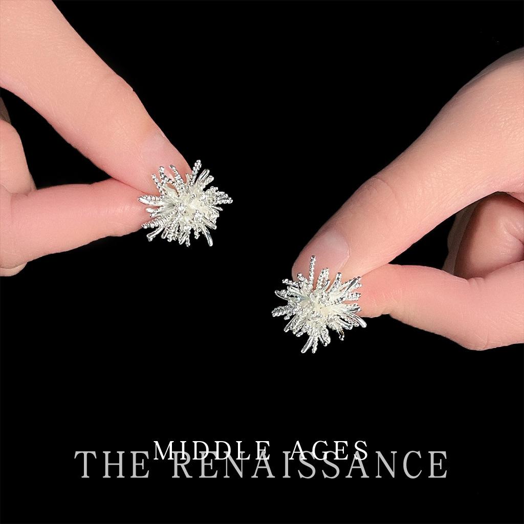 Креативные серьги-фейерверки, геометрические нишевые персонализированные серьги, серьги в ретро-литературном дизайне