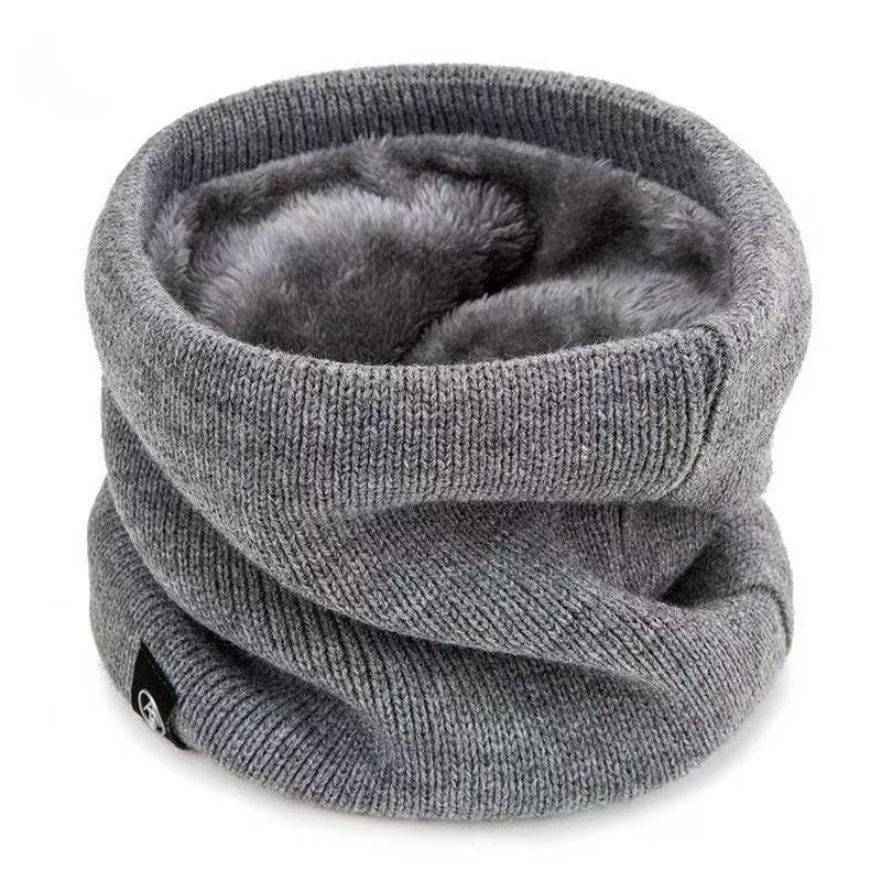 Fashion Women Knitted Scarf Solid Cashmer Like Winter Snood Scarves Lady Warm Thick Unisex Men Neck Scarfs Ring