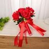 Wedding Bouquet Bride Bridal Bouquets Bridesmaid Bouquet  Flowers Artificial Rose Bridal Holding Flowers
