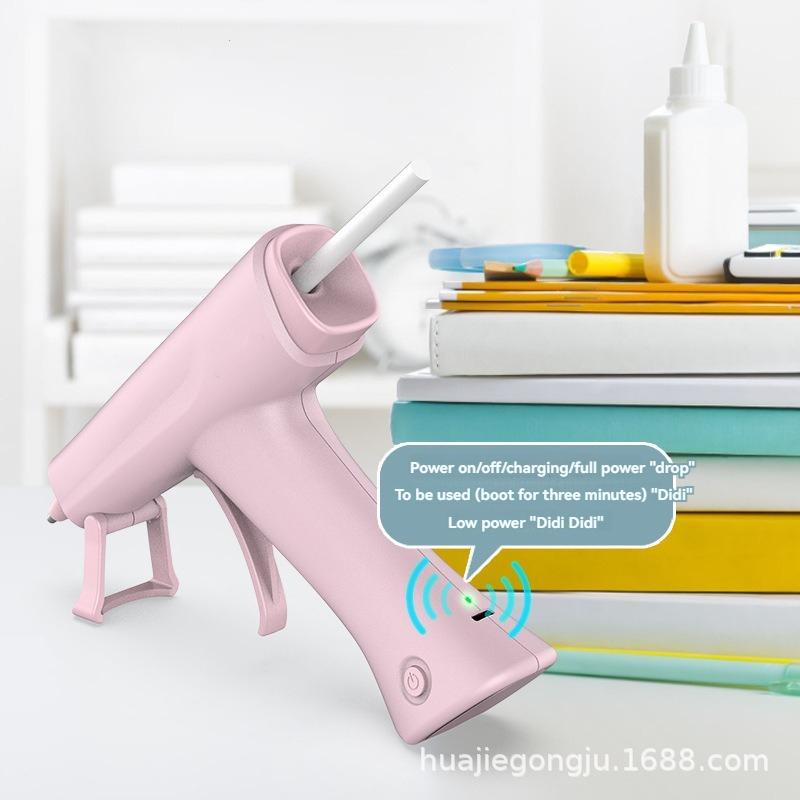 20W Mini wiederaufladbare Typ kabellose Heißschmelzklebepistole Haushalts-Industriepistolen Handwerkzeuge DIY Kunst Zuhause Schnelle Reparaturen Handwerk